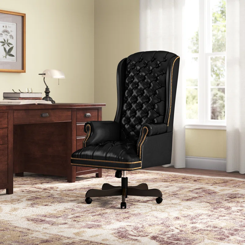 High+Back+Traditional+Tufted+LeatherSoft+Executive+Swivel+Ergonomic+Office+Chair-933975933